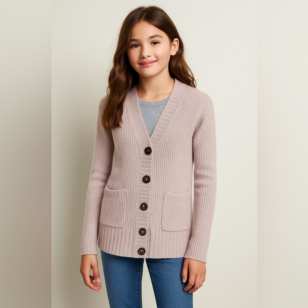 GAP Light Pink Button-Up Cardigan